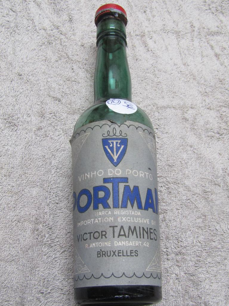 Bouteille de vin vide, verre moulé, H24-D6-P0, 1000g, Collections, Vins, Porto, Enlèvement ou Envoi