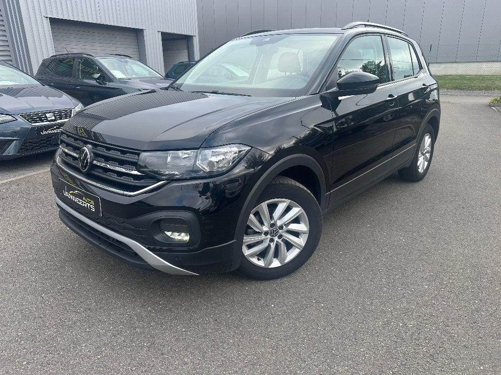Vw T-Cross, 1.0 TSI, DSG AUTOMAAT, 110 pk, CARPLAY-ANDROID, Auto's, Volkswagen, Euro 6, Zwart, 146 g/km, 5 zetels