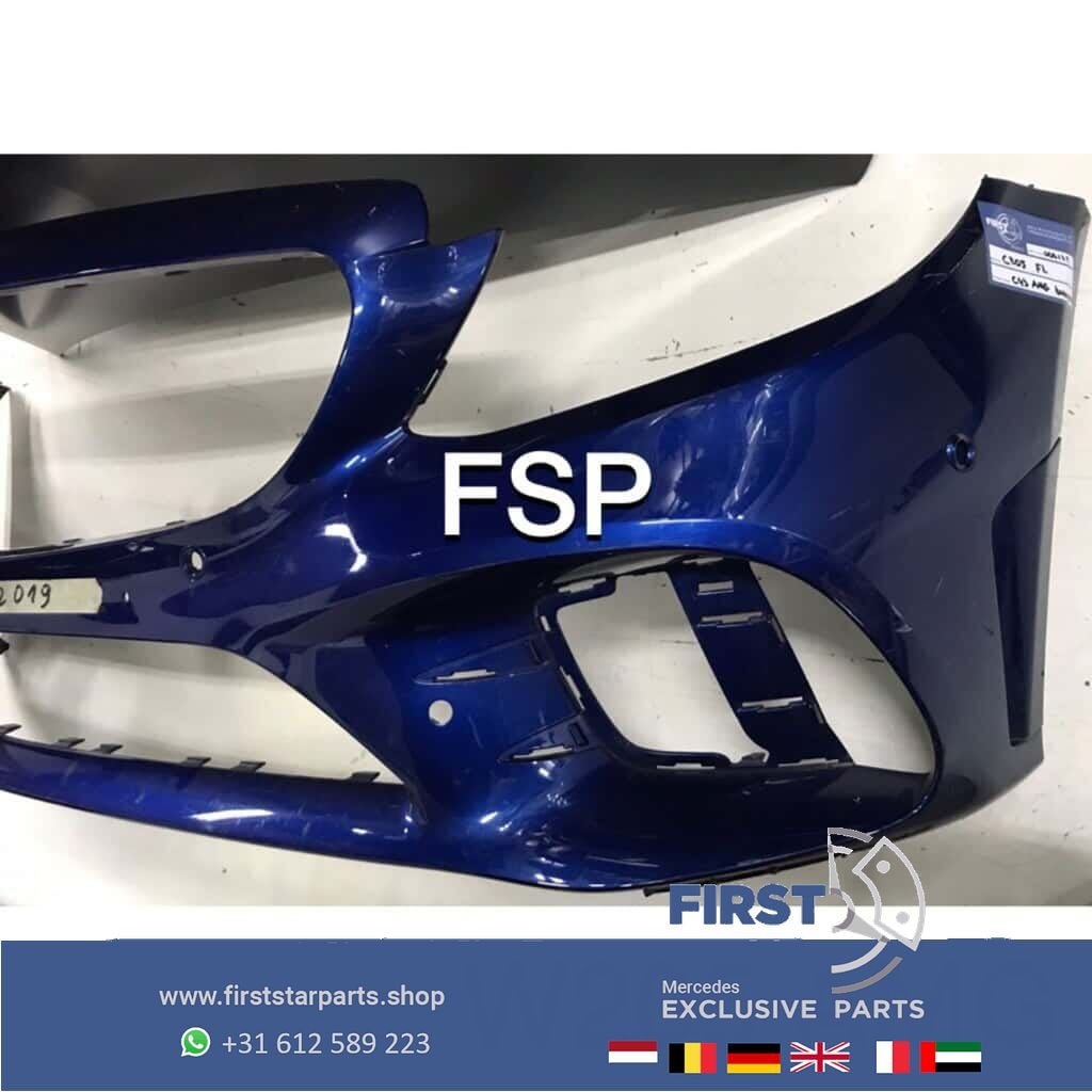 W205 C205 A205 S205 FACELIFT C43 AMG LINE VOORBUMPER 2019-20, Gebruikt, -, Voor, Ophalen of Verzenden