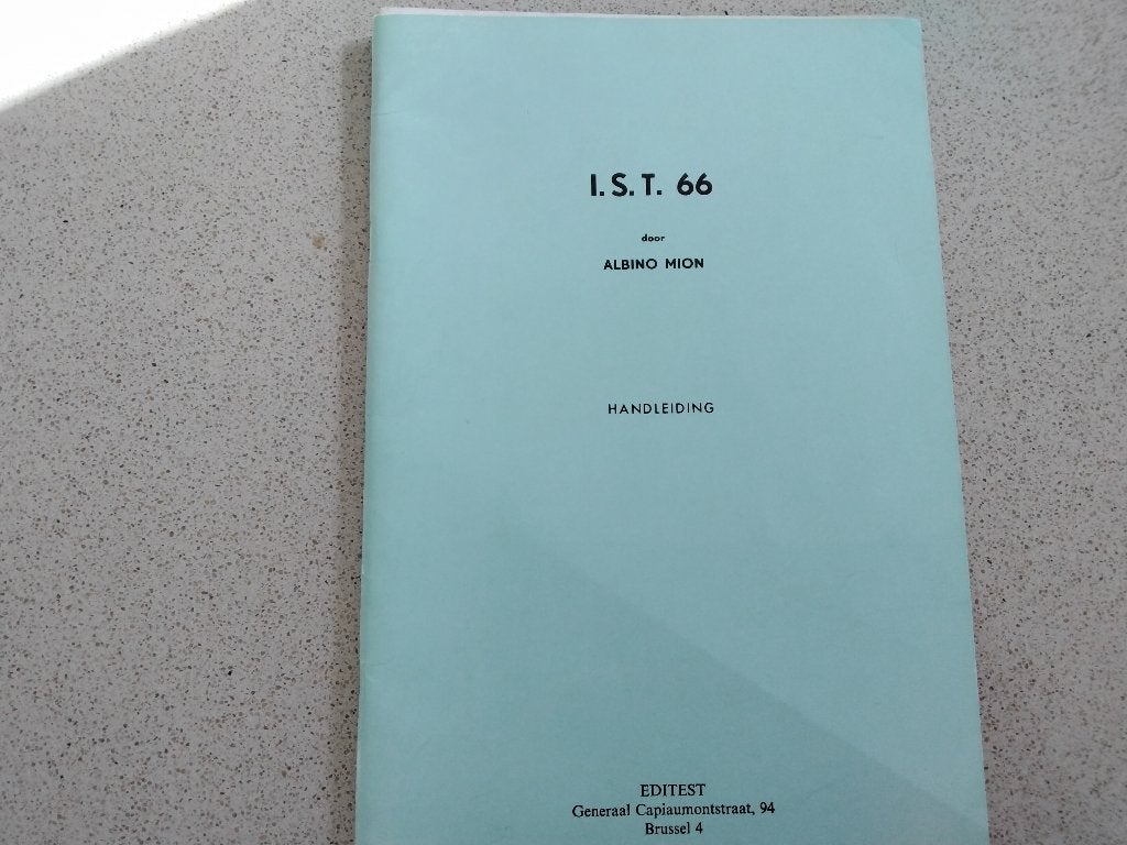 Oude intelligentietest woordparen IST 66  uit 1969, Antiek en Kunst, Ophalen