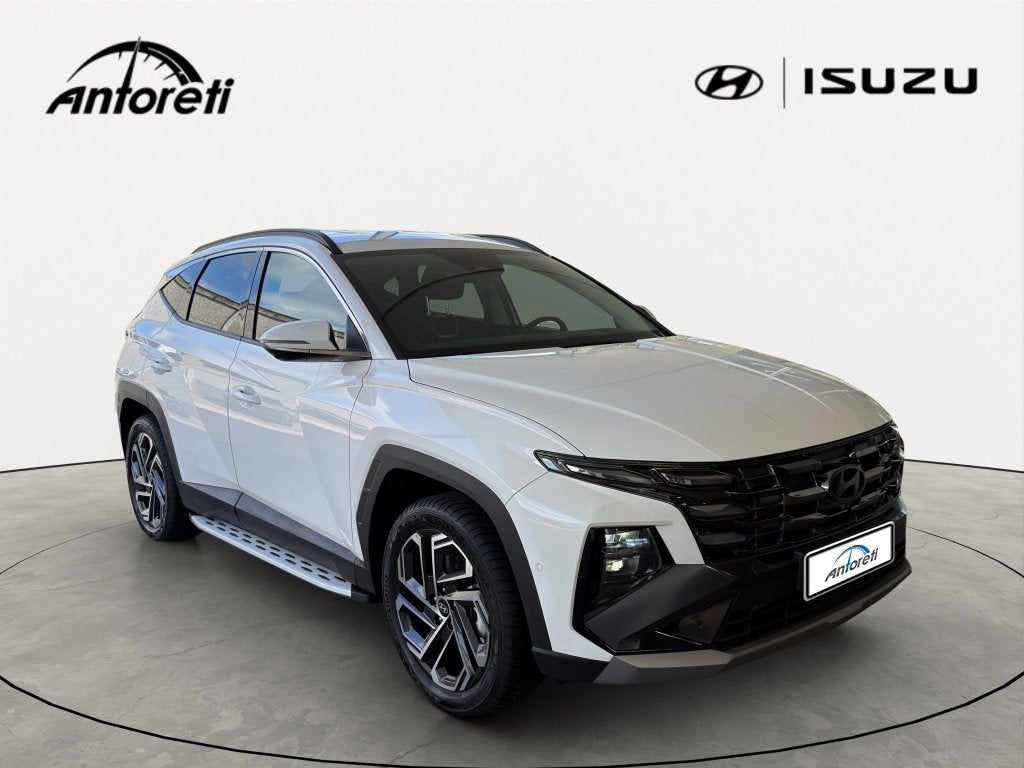 Hyundai Tucson PHEV 1.6 T-GDi Shine (185 kW) Shine, Auto's, Dealer onderhouden, 4 cilinders, Wit, Leder