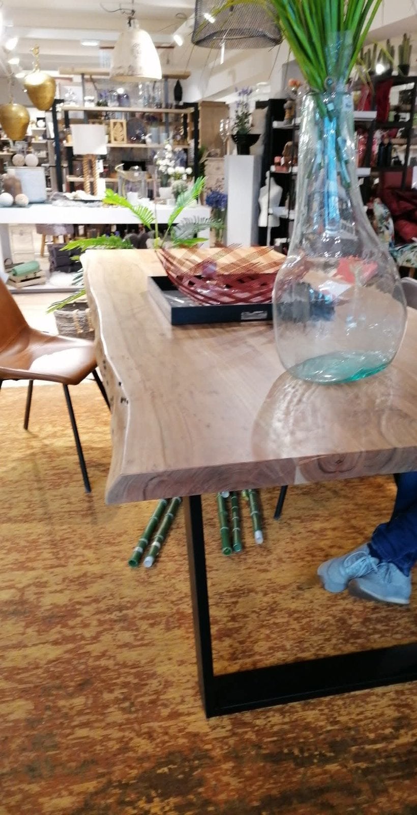 Massief tafel + 6 stoelen, Ophalen, Gebruikt