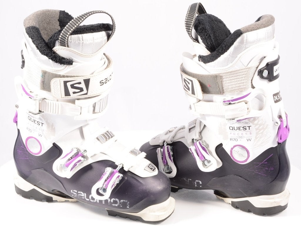 Chaussures de ski 36.5;37;40.5;41EU pour femmes SALOMON QUES, Carving, Salomon, Utilisé, Chaussures