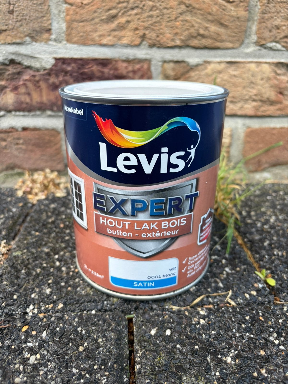 Peinture laque bois exterieur blanc satin Levis, Bricolage & Construction, Moins de 5 litres, Enlèvement, Neuf, Blanc