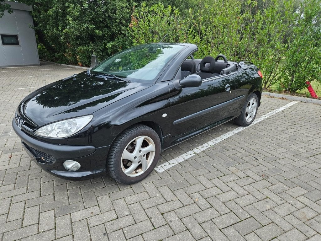 Peugeot 206 CC 1.6i  76.980 KM ️ CABRIOLET, Voorwielaandrijving, 4 zetels, Stof, Zwart