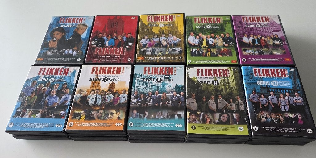 Complete reeks Flikken Gent 1 tem 10, Ophalen of Verzenden