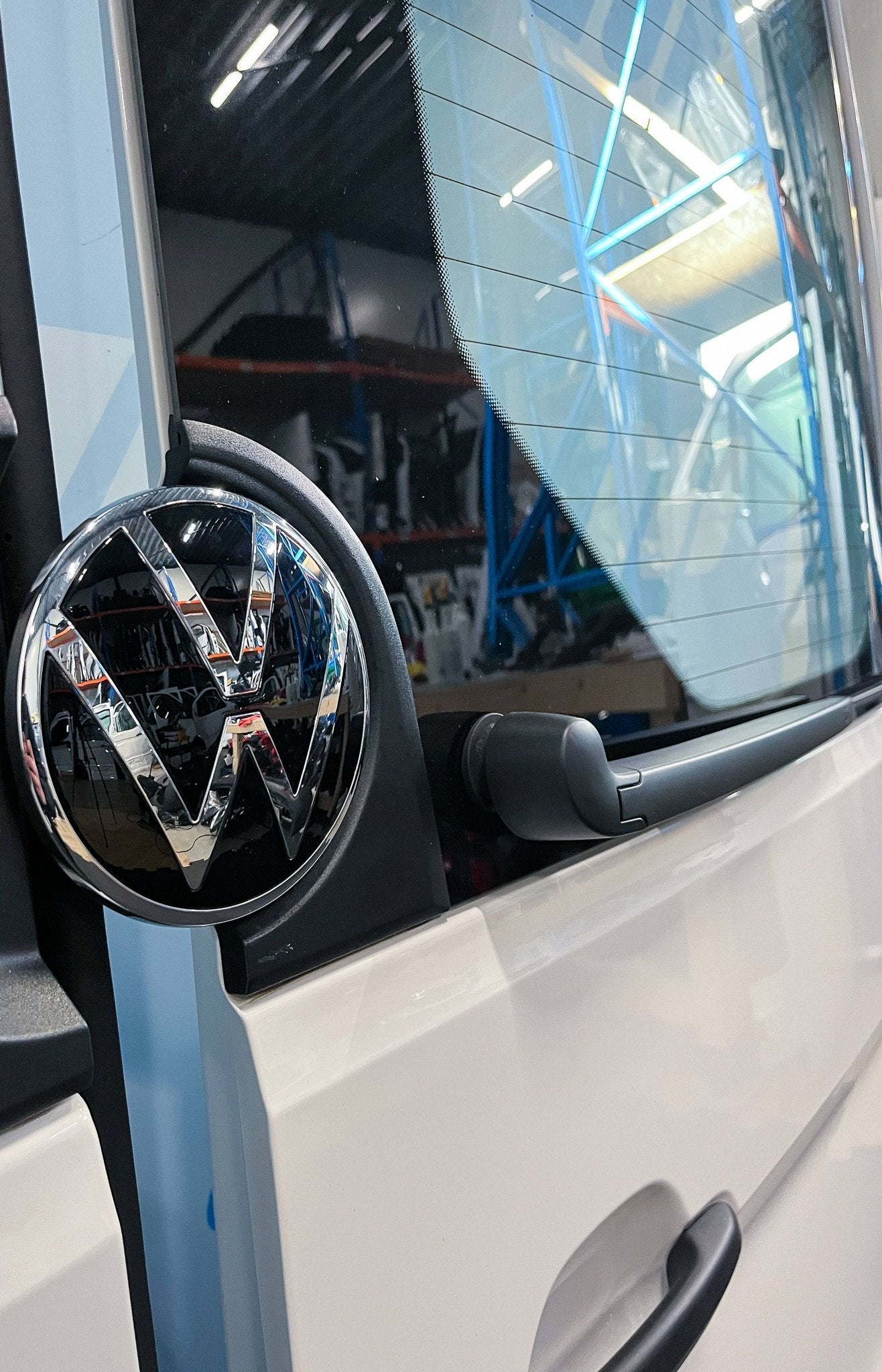 VW Crafter achterdeur rechts ruit H2 LB9A wit 7C3827092BL, Auto-onderdelen, Gebruikt, -, Deur, -