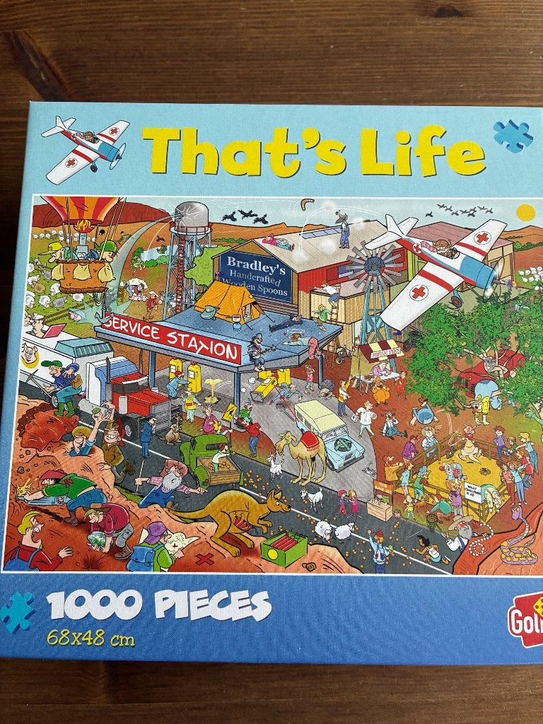 Puzzel van 1000 stukjes: That's Life — Service Station, Hobby en Vrije tijd, Ophalen of Verzenden, 500 t/m 1500 stukjes, Nieuw