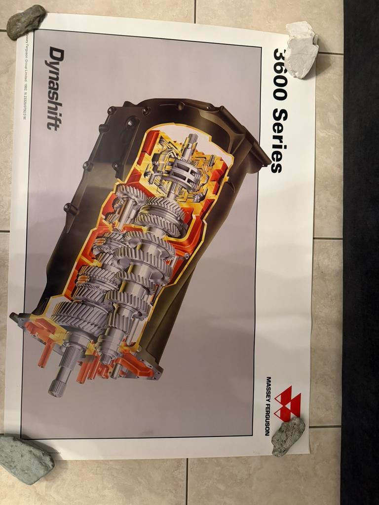 Massey ferguson Mf posters affiche tractor traktor, Verzamelen, Ophalen, Zo goed als nieuw
