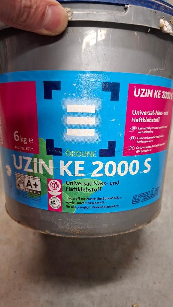 Lijm voor vinyl en pvc vloeren UZIN KE 2000S, Huis en Inrichting, Stoffering | Vloerbedekking, Ophalen, Vinyl