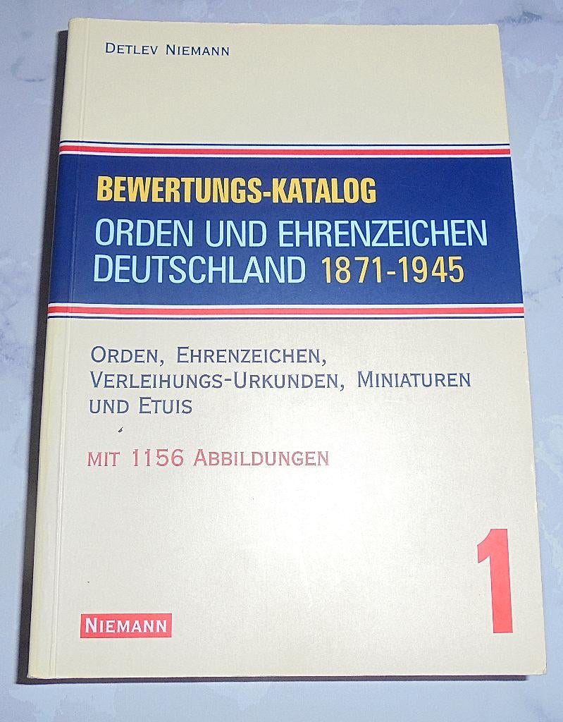 boek(katalogus)van duitse eretekens,medailles(Detlev Niemann, Verzamelen, Ophalen of Verzenden, Overige soorten, Boek of Tijdschrift