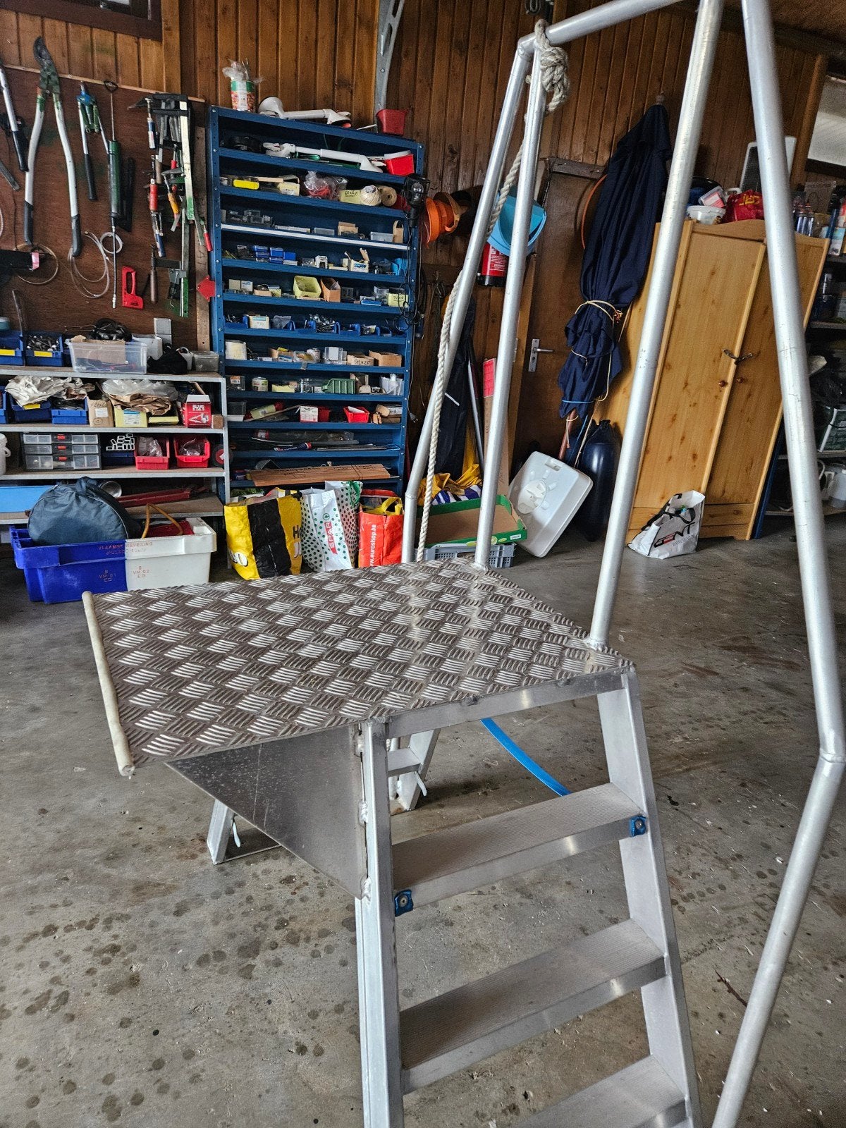 aluminium trapje ideaal voor boot opstap, Enlèvement