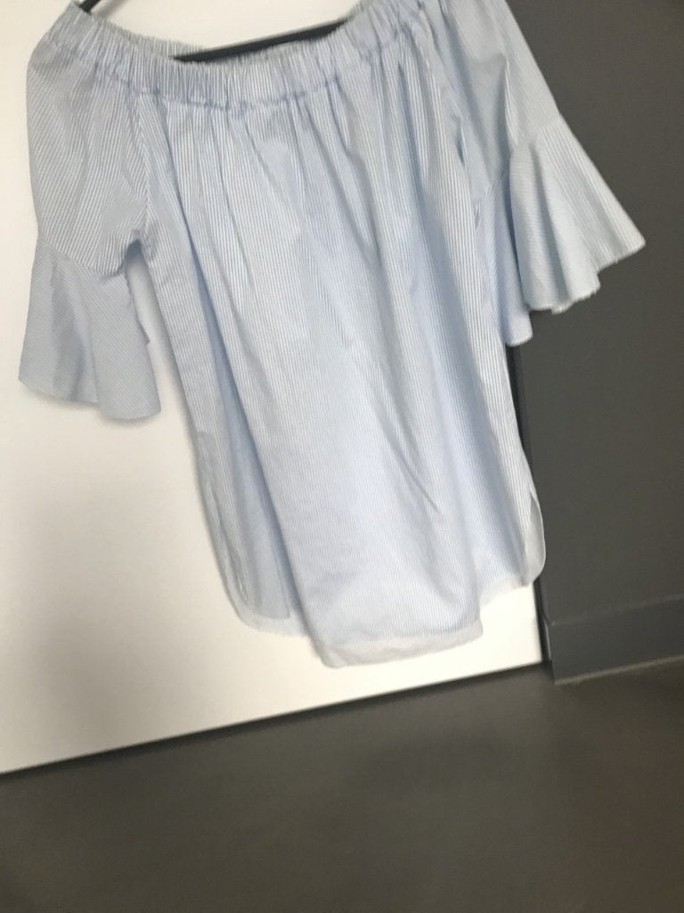 Blauw/wit zomerkleedje maat S/M, Kleding | Dames, Blauw, Ophalen of Verzenden, Zo goed als nieuw, Maat 36 (S)