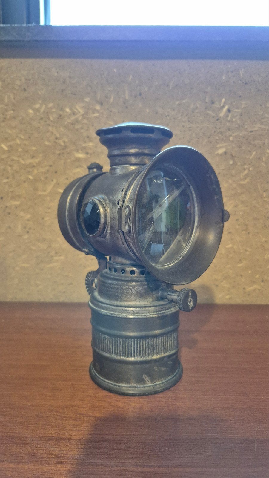 Vitraphare carbidlamp fiets, Ophalen