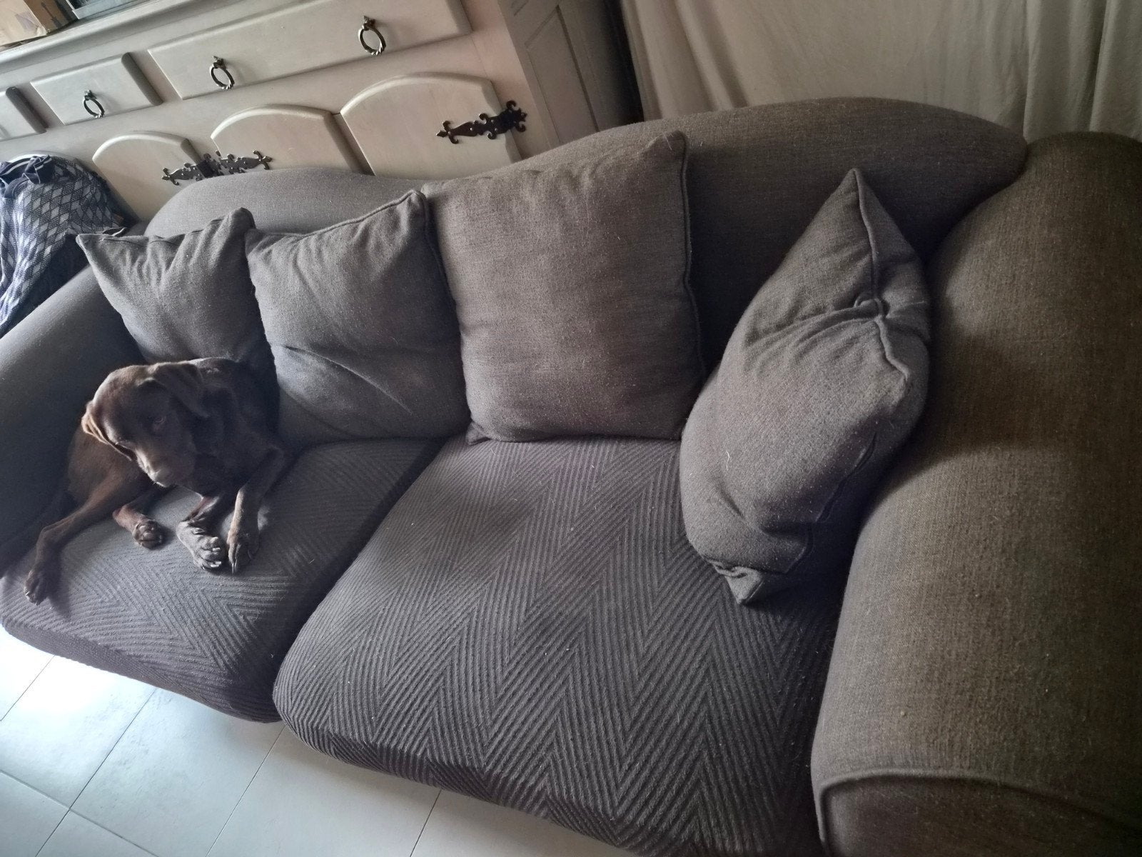 landelijke zetel, Huis en Inrichting, Ophalen, Driepersoons, 75 tot 100 cm, Stof