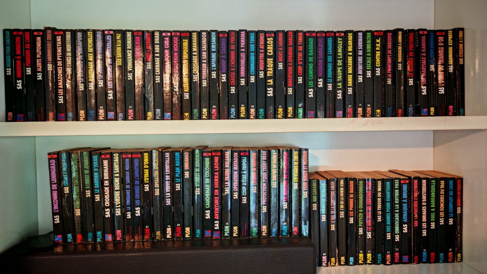 Collection SAS Gérard de Villiers 90 romans.