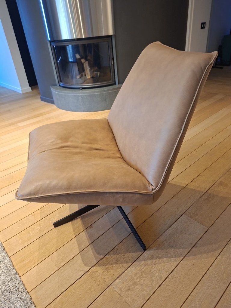 zetel éénzit leder cognac - draaibaar, Ophalen