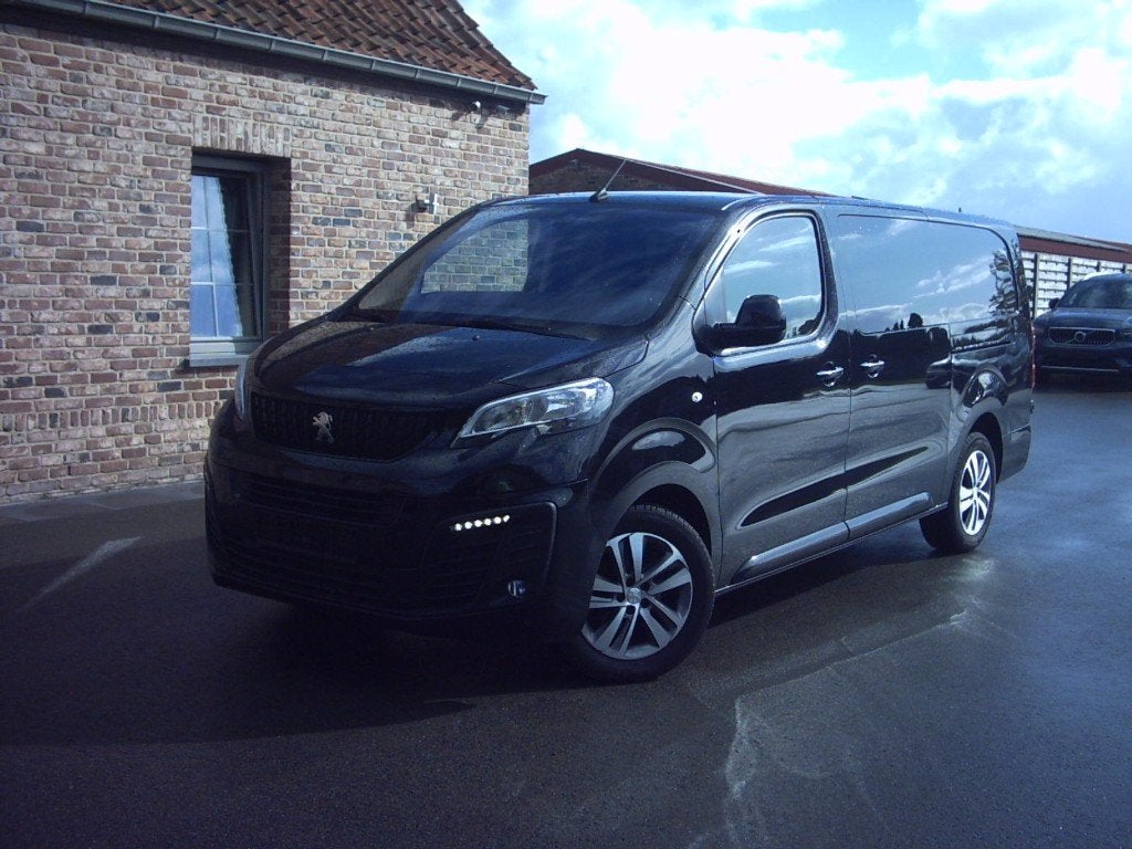 Peugeot Expert 2.0Hdi L2H1 (dubbele cabine) 2023 EXL AUTO, Auto's, Automaat, Euro 6, Zwart, Bedrijf