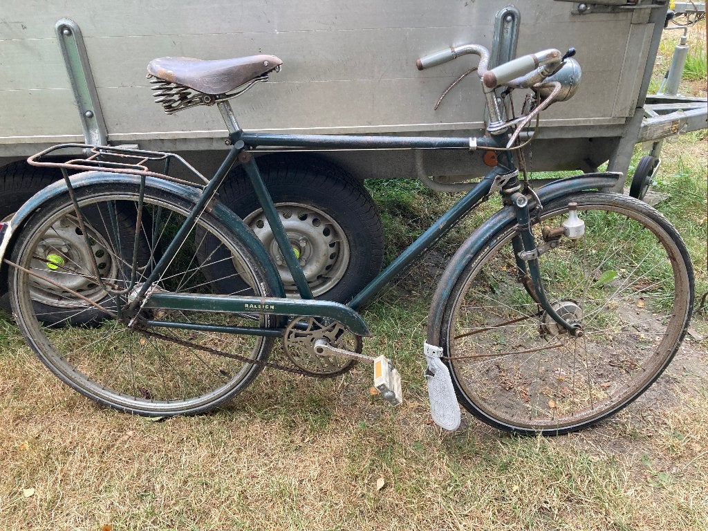 Fiets Raleigh oldtimer, Enlèvement, Frein à tambour, Raleigh, Années 50