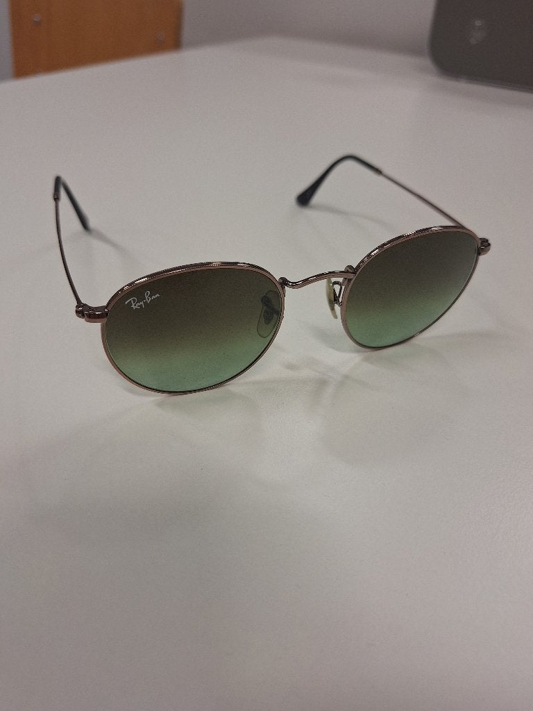 Ray-Ban ROUND METAL (RB3447 - 9002A6), Zonnebril, Ophalen of Verzenden, Zo goed als nieuw, Ray-Ban