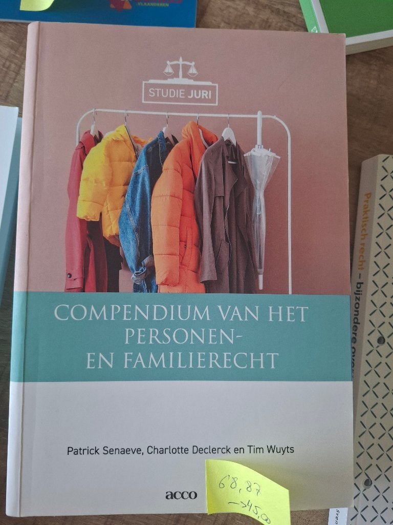 Compendium van het personen en familierecht, Boeken, Ophalen, Zo goed als nieuw