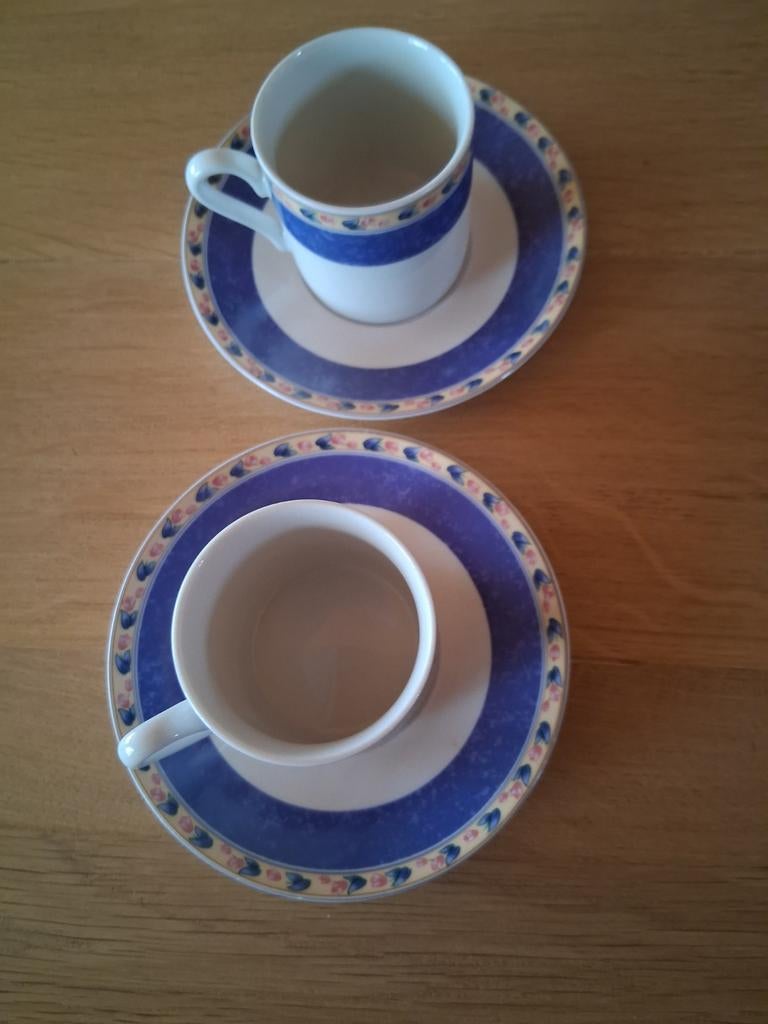 E espresso kopjes en bordjes Danube nieuw, Enlèvement ou Envoi