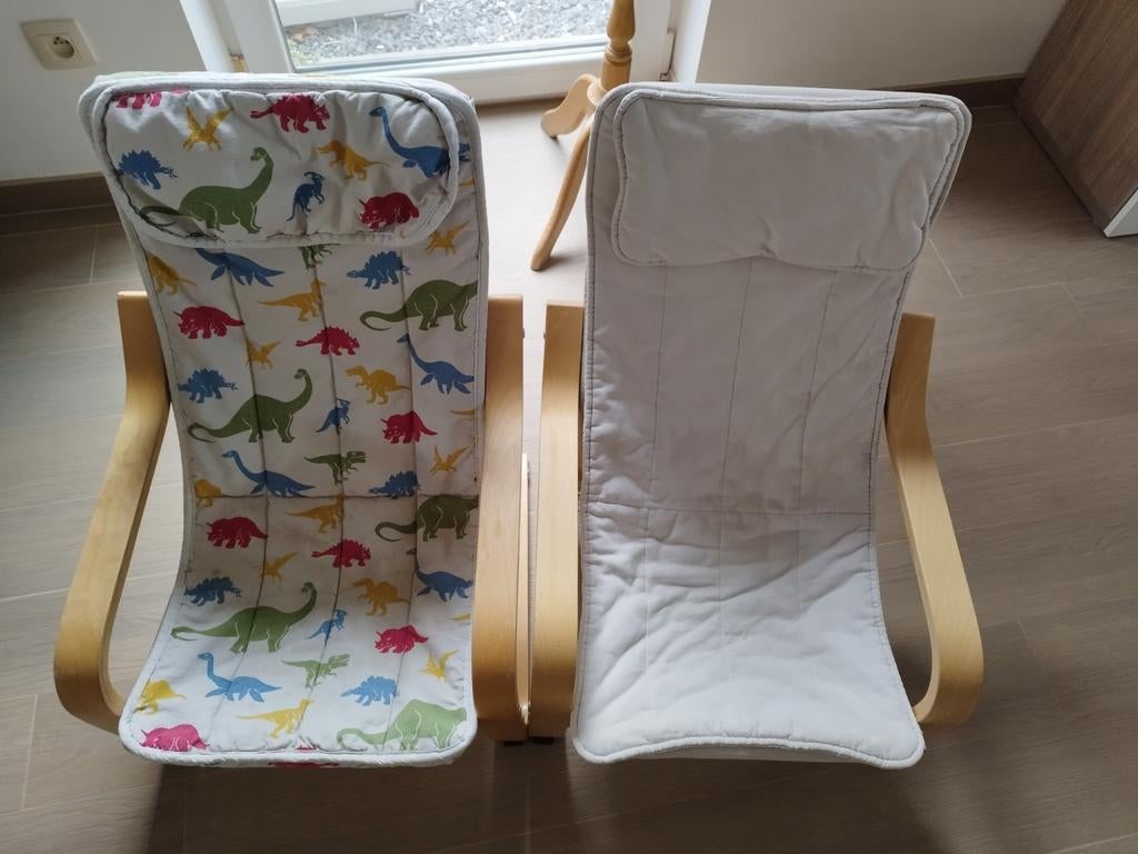 Chaises enfant Poang (Ikea), Enfants & Bébés, Chambre d'enfant | Tables & Chaises, Enlèvement, Utilisé, Chaise(s)