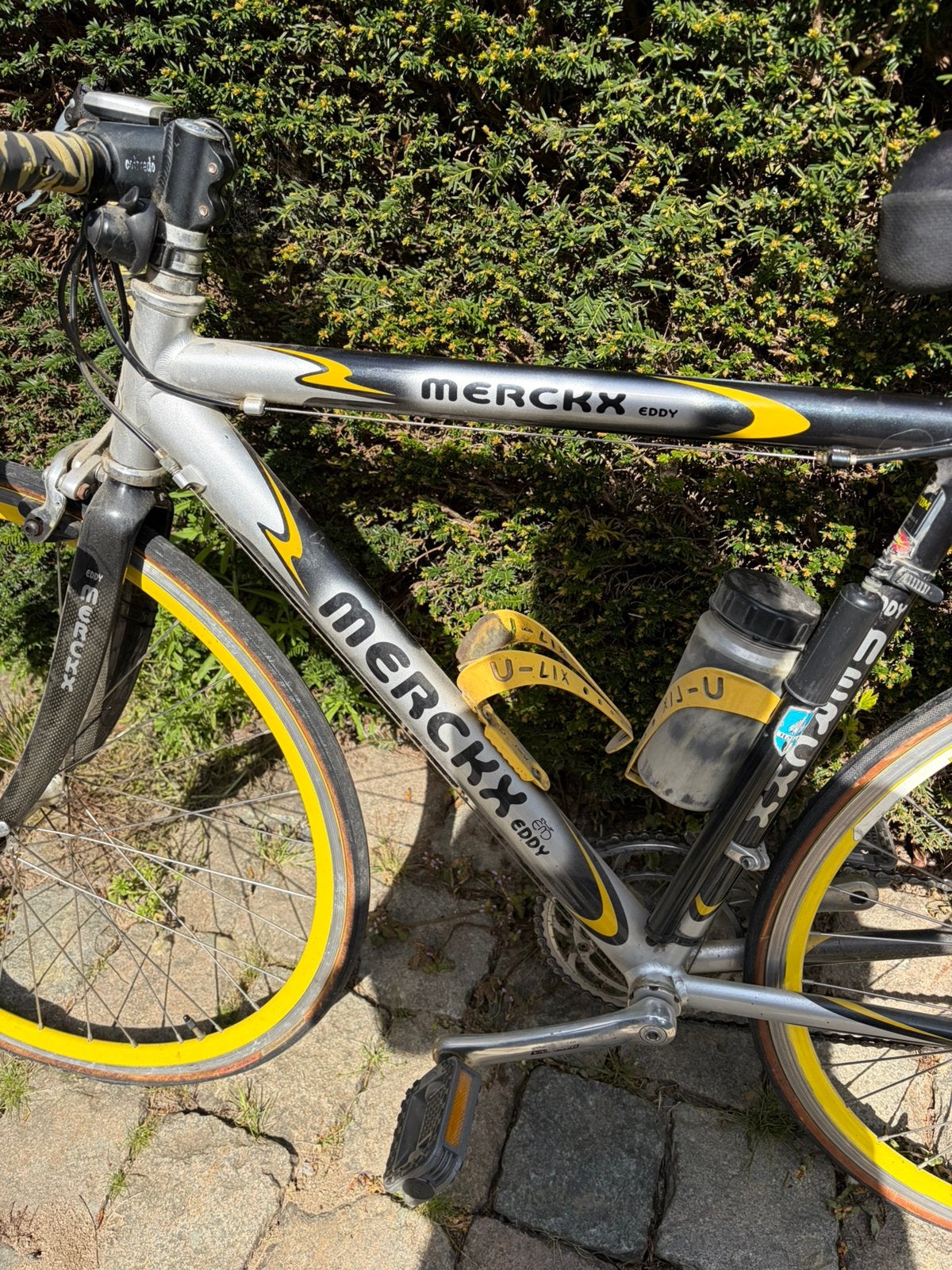 Fiets eddy merxck, Gebruikt, Velgrem, 15 tot 20 versnellingen, 61 tot 65 cm