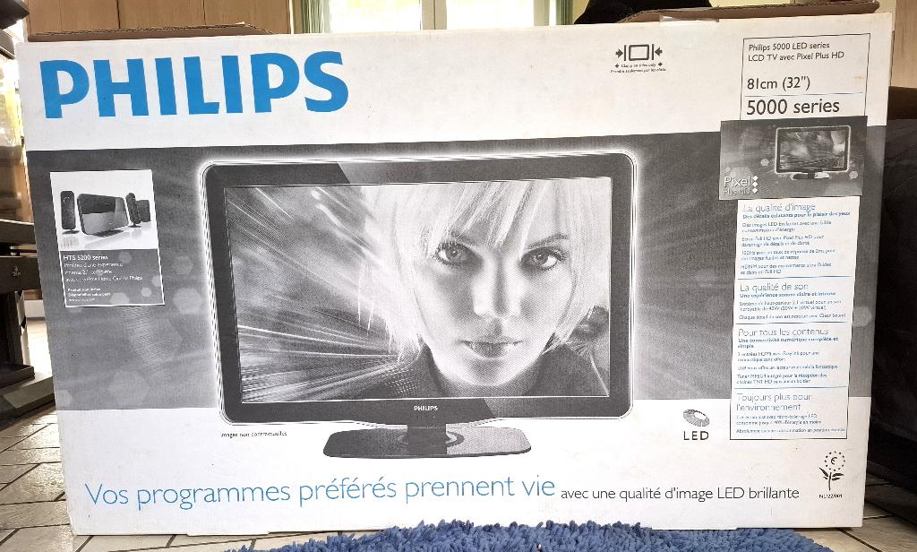 Philips wand-tv uit de 5000 LED-serie (81 cm - 32"), Ophalen, Philips, 80 tot 100 cm, Gebruikt