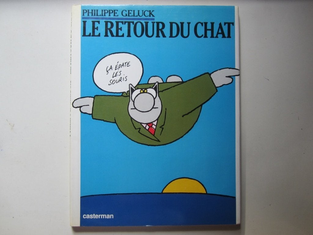 Le retour du chat - E.O. avec jaquette - 10,00Eur, Philippe Geluck, Enlèvement ou Envoi, Une BD, Comme neuf
