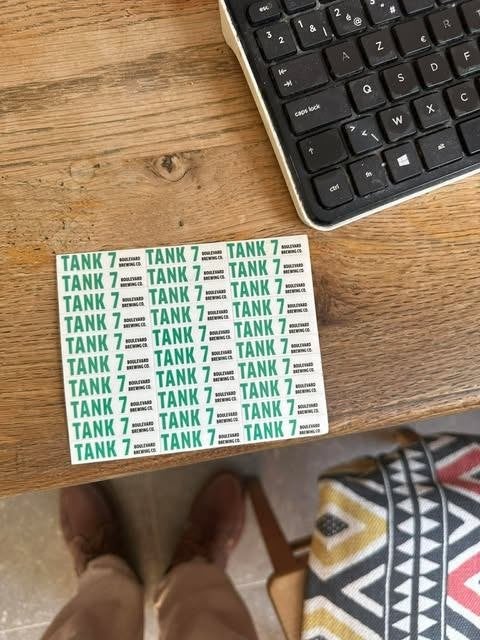 Tank 7 set sticker klein Boulevard brewing Co., Ophalen of Verzenden, Nieuw, Overige typen, Overige merken