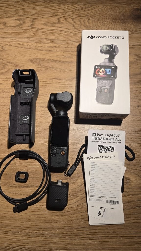 DJI Pocket 3 + wide angle lens, TV, Hi-fi & Vidéo, Caméras action, Enlèvement, Comme neuf, Autres marques