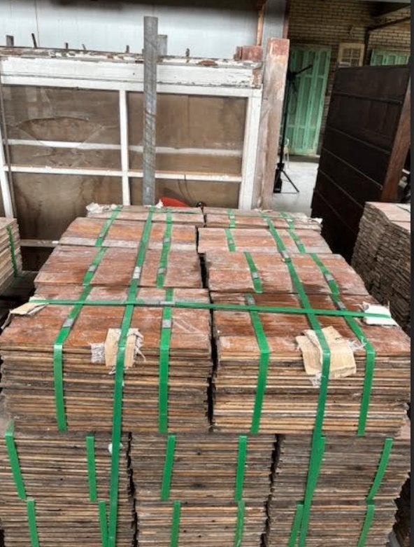 UNIEK!! KWALITATIEF VINTAGE EIKEN PARKET: 60m2!!, Enlèvement