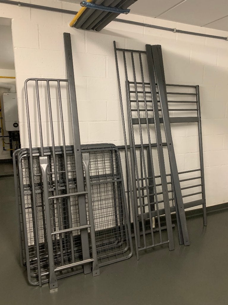 stapelbed frame ikea, Ophalen, Gebruikt, 90 cm, Tweepersoons