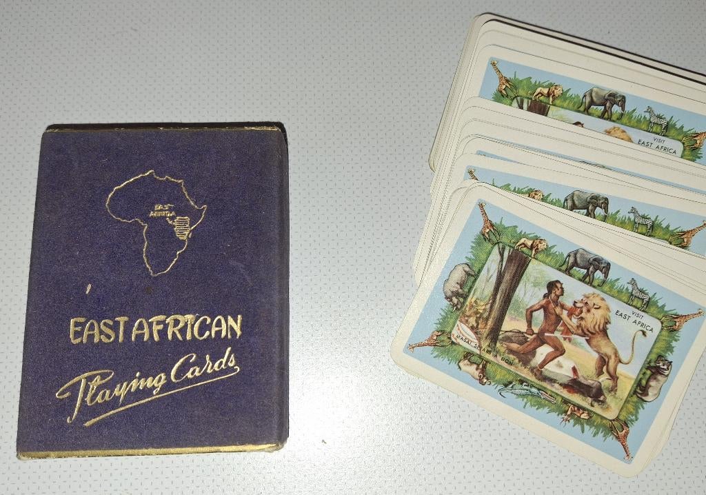 Jeu de cartes vintage "East African Playing Cards" – Complet, Enlèvement ou Envoi