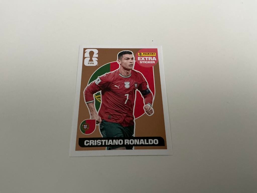 Extra sticker cristiano ronaldo 2026 panini, Enlèvement, Neuf, Sport