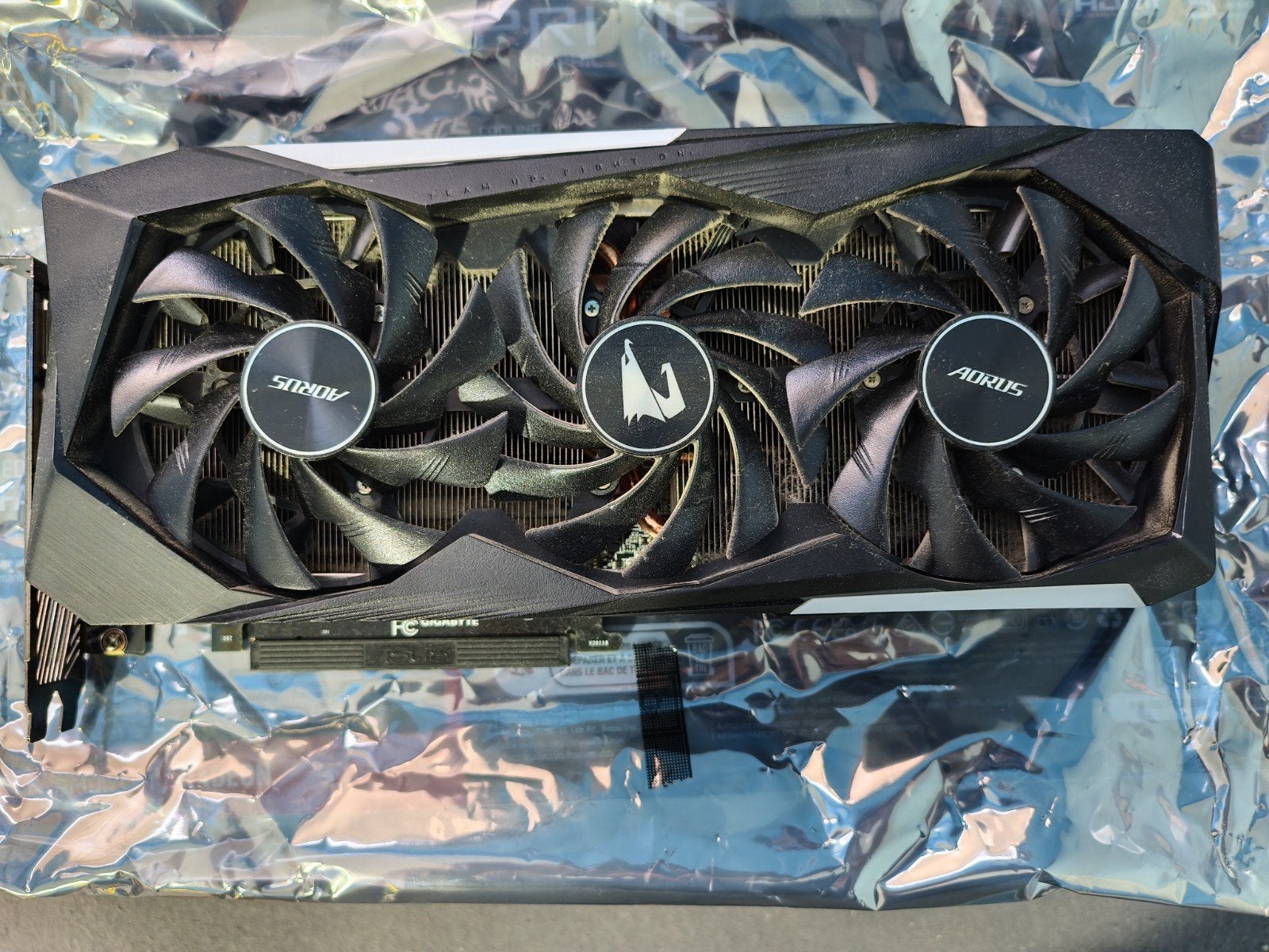 RTX 3060TI 8 GB Gigabyte Aorus Master, Computers en Software, Videokaarten, GDDR6, Ophalen of Verzenden, Zo goed als nieuw, HDMI