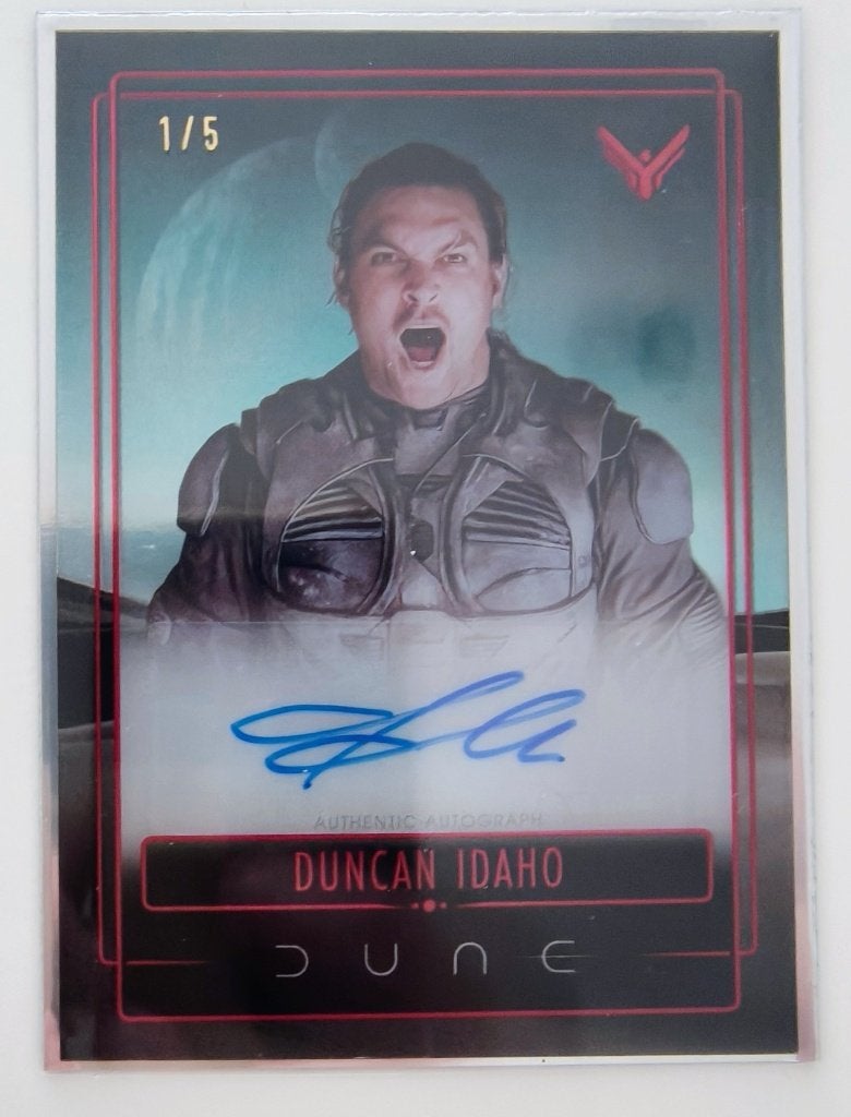 Carte Dune Topps Chrome 2024,Autographe(Jason Momoa)RARE 1/5, Enlèvement ou Envoi, Neuf, Cartes en vrac