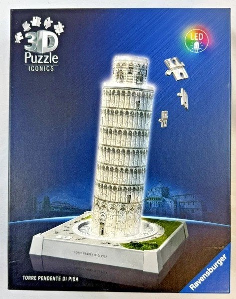 Puzzle 3D Ravensburger : la tour penchée de Pise avec LED, n, Hobby & Loisirs créatifs, Sport cérébral & Puzzles, Envoi, 500 à 1500 pièces