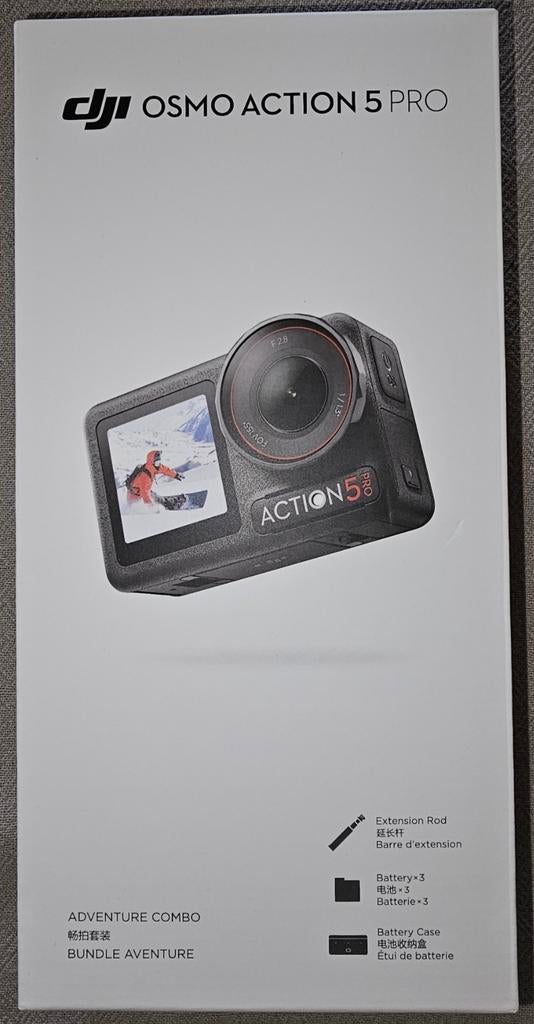 DJI Osmo Action 5 Pro-garantie tot juni 2027, Motoren, Accessoires | Koffers en Tassen, Zo goed als nieuw, Ophalen