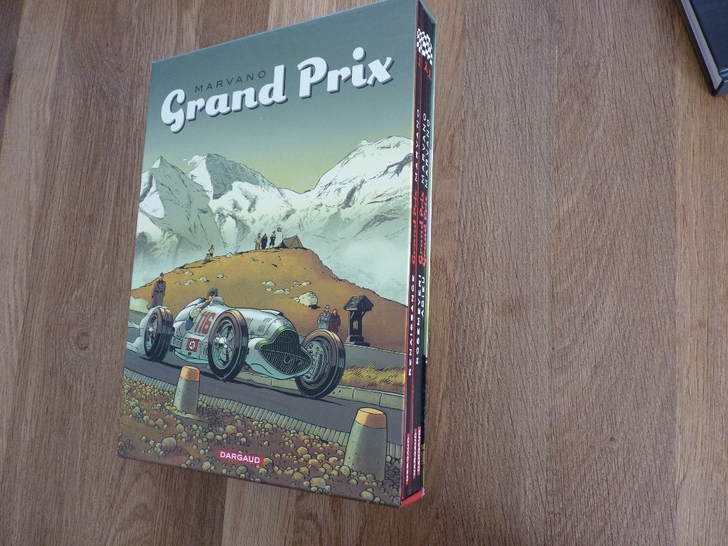 Grand Prix - 3 strips + gesigneerde tekening, Boeken, Meerdere stripboeken, Ophalen of Verzenden, Zo goed als nieuw