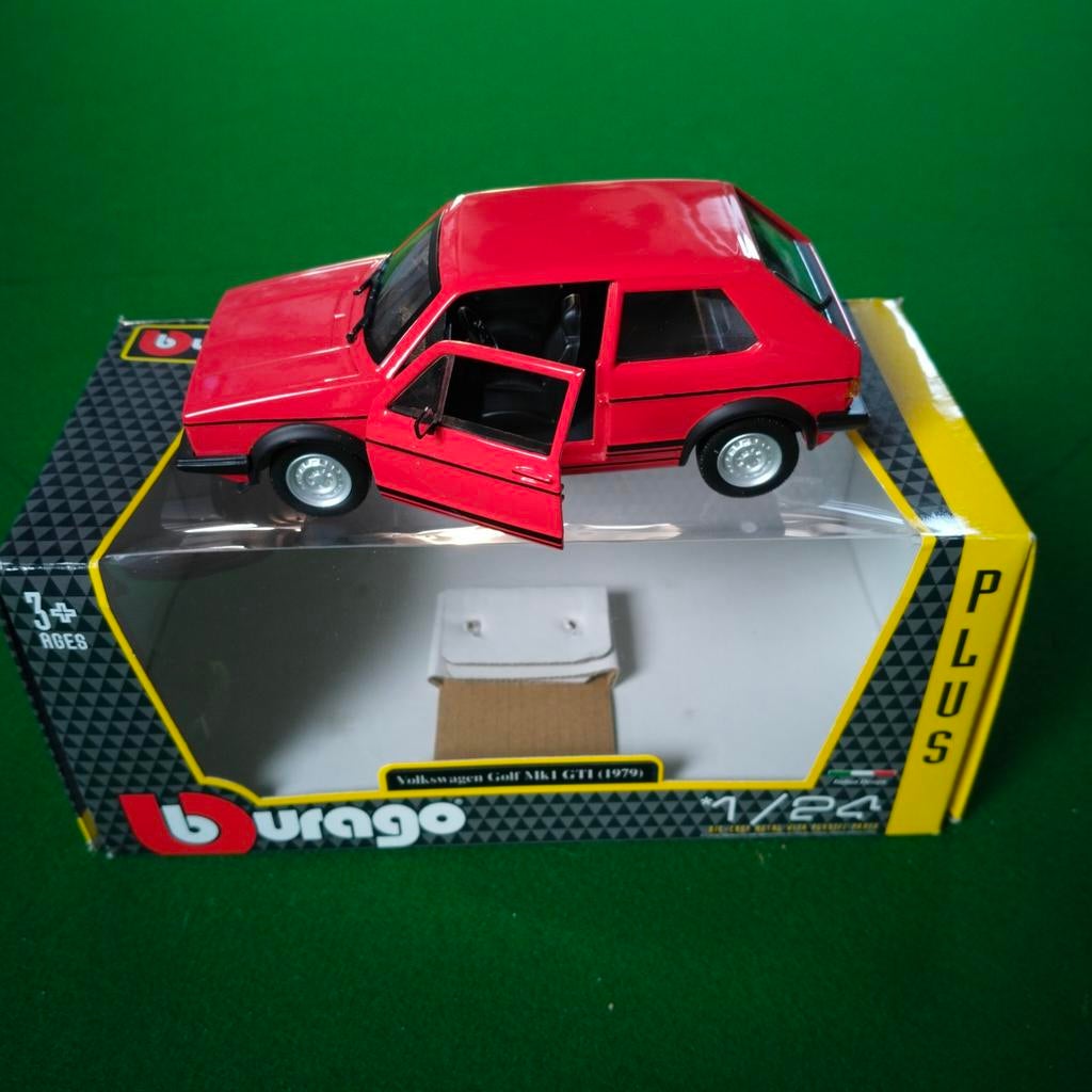 VW golf I GTI burago met versnellingsbak, Verzenden, Burago