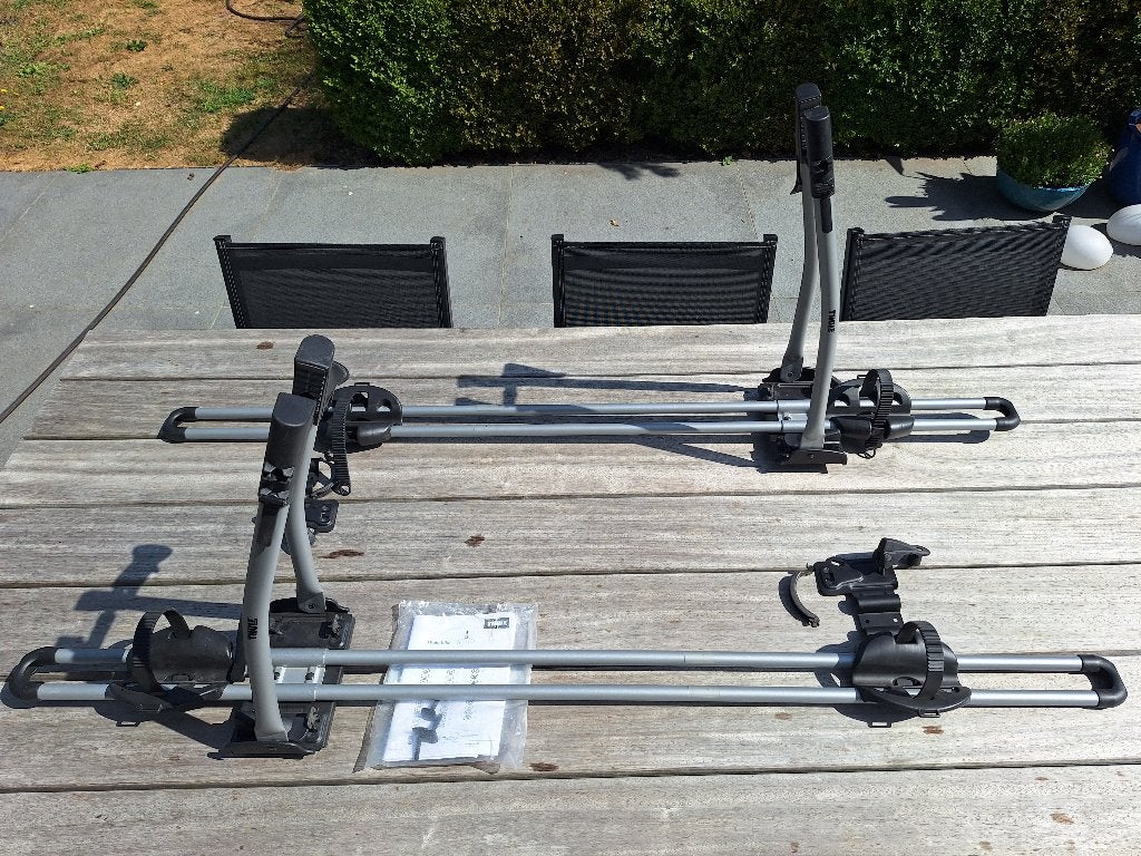 2 Thule Fietsendragers voor dak (Freeride), Enlèvement, 2 vélos, Comme neuf, Galerie de toit