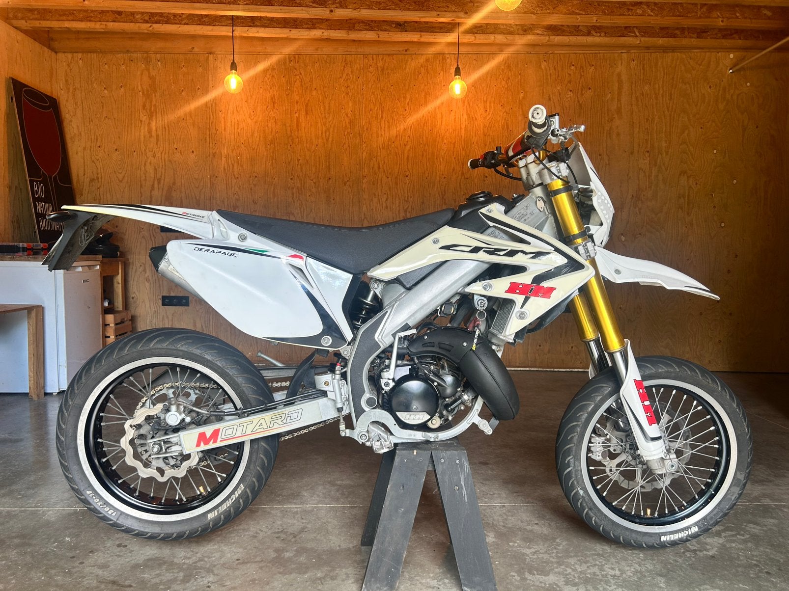 Honda HM 50 Derapage CRM, Fietsen en Brommers, Ophalen, Klasse B (45 km/u), 6 versnellingen, 50 cc