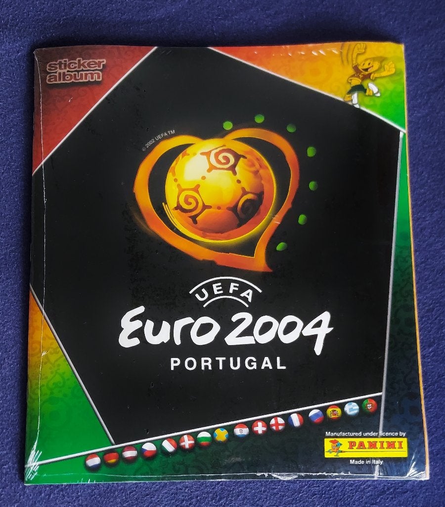 Panini album ' Euro 2004 factory sealed '  -volledig-, Hobby & Loisirs créatifs, Enlèvement ou Envoi, Neuf, Plusieurs autocollants