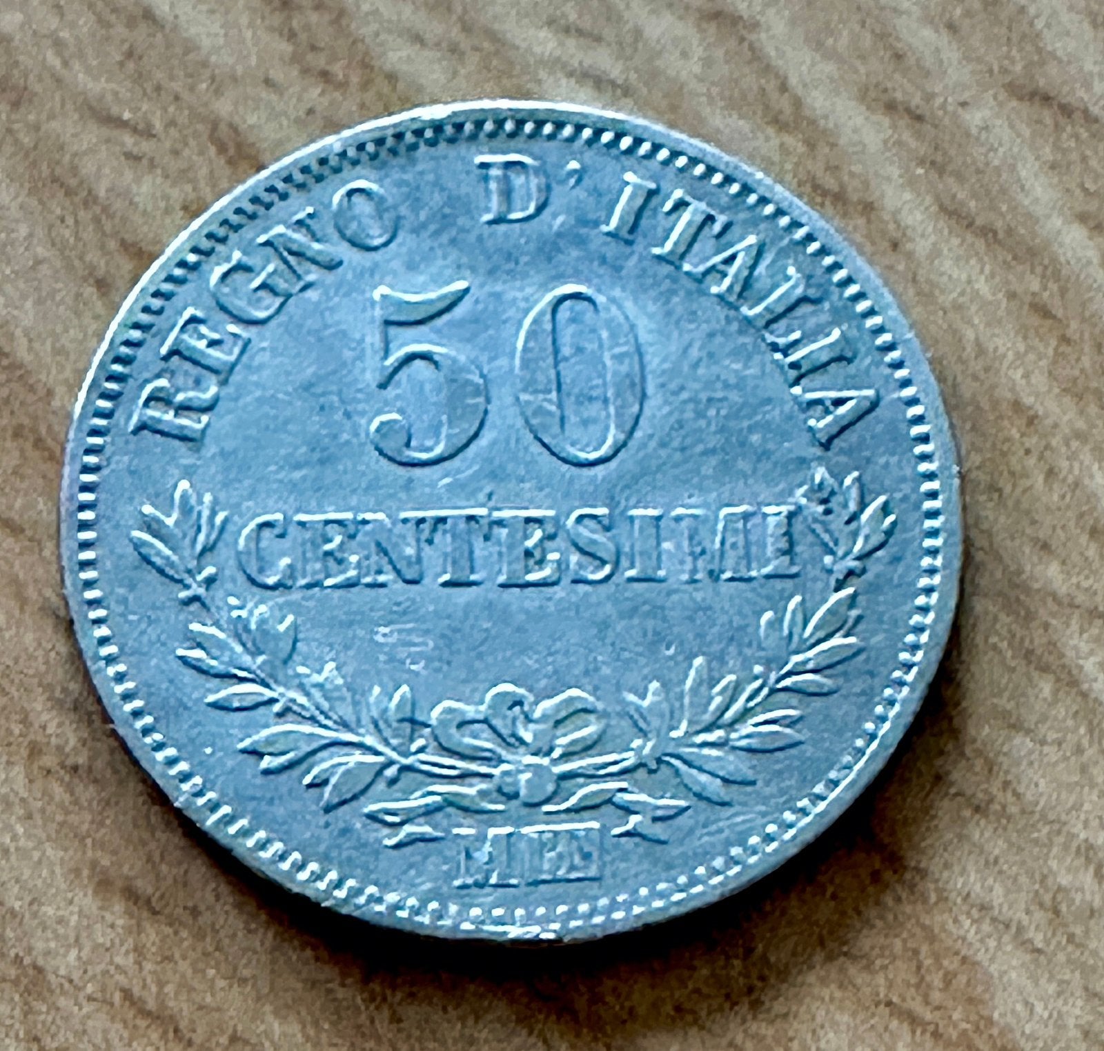 ITALIE 50 Centesimi Victor Emmanuel II 1867, Enlèvement ou Envoi, Italie, Argent