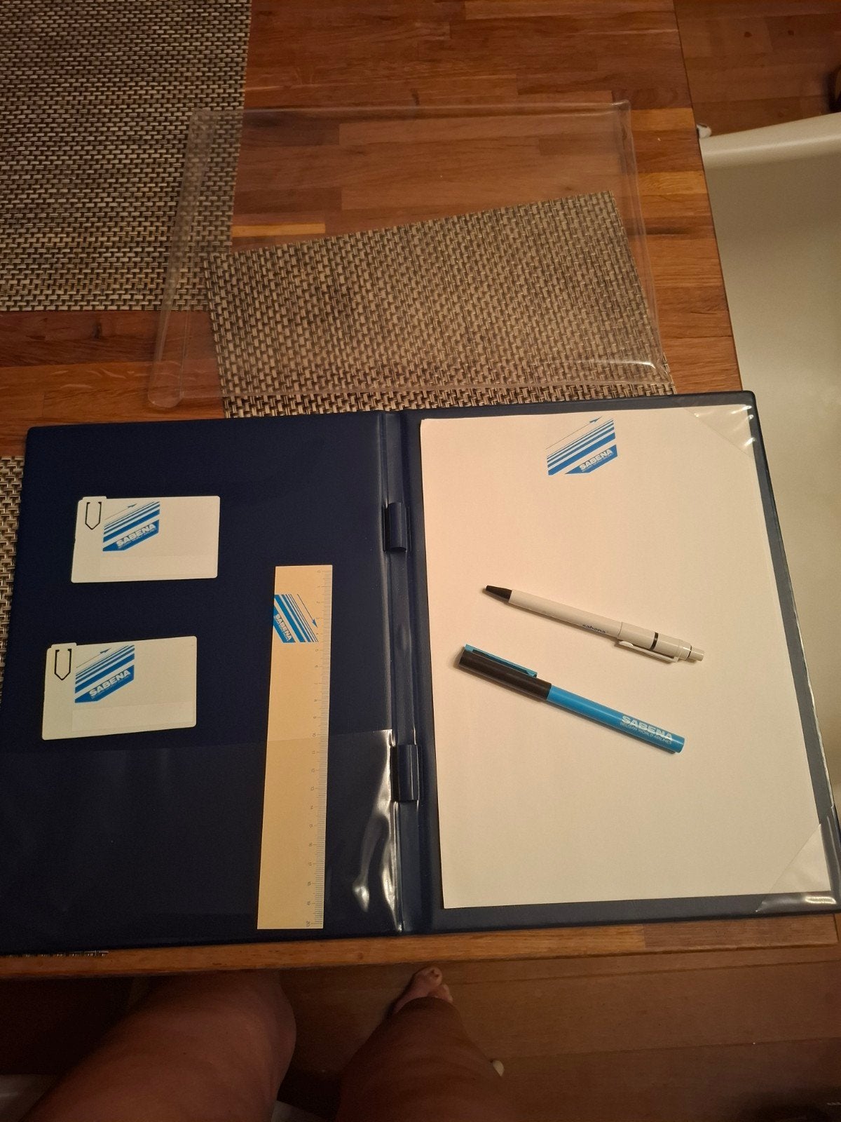 Rare Kit Voyage/Écriture Vintage SABENA – État Neuf, Enlèvement ou Envoi, Neuf