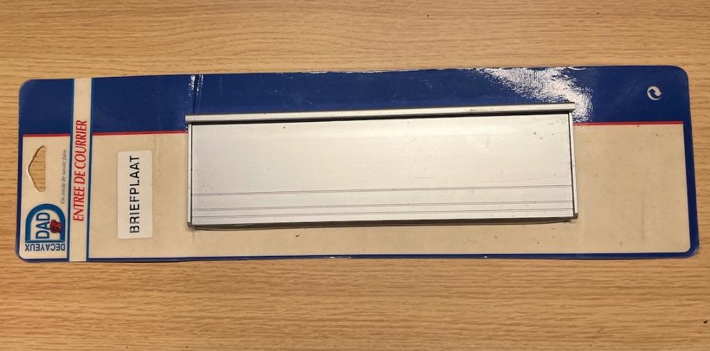 Brievenbusklep in aluminium. NIEUW, Doe-het-zelf en Bouw, Metalen, Ophalen of Verzenden, Nieuw, Aluminium