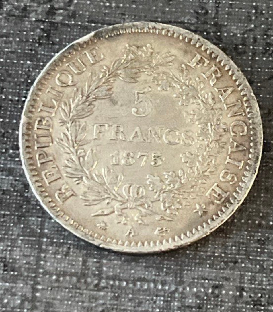 5 fr 1875 type A, Postzegels en Munten, Munten | Europa | Euromunten, Ophalen of Verzenden