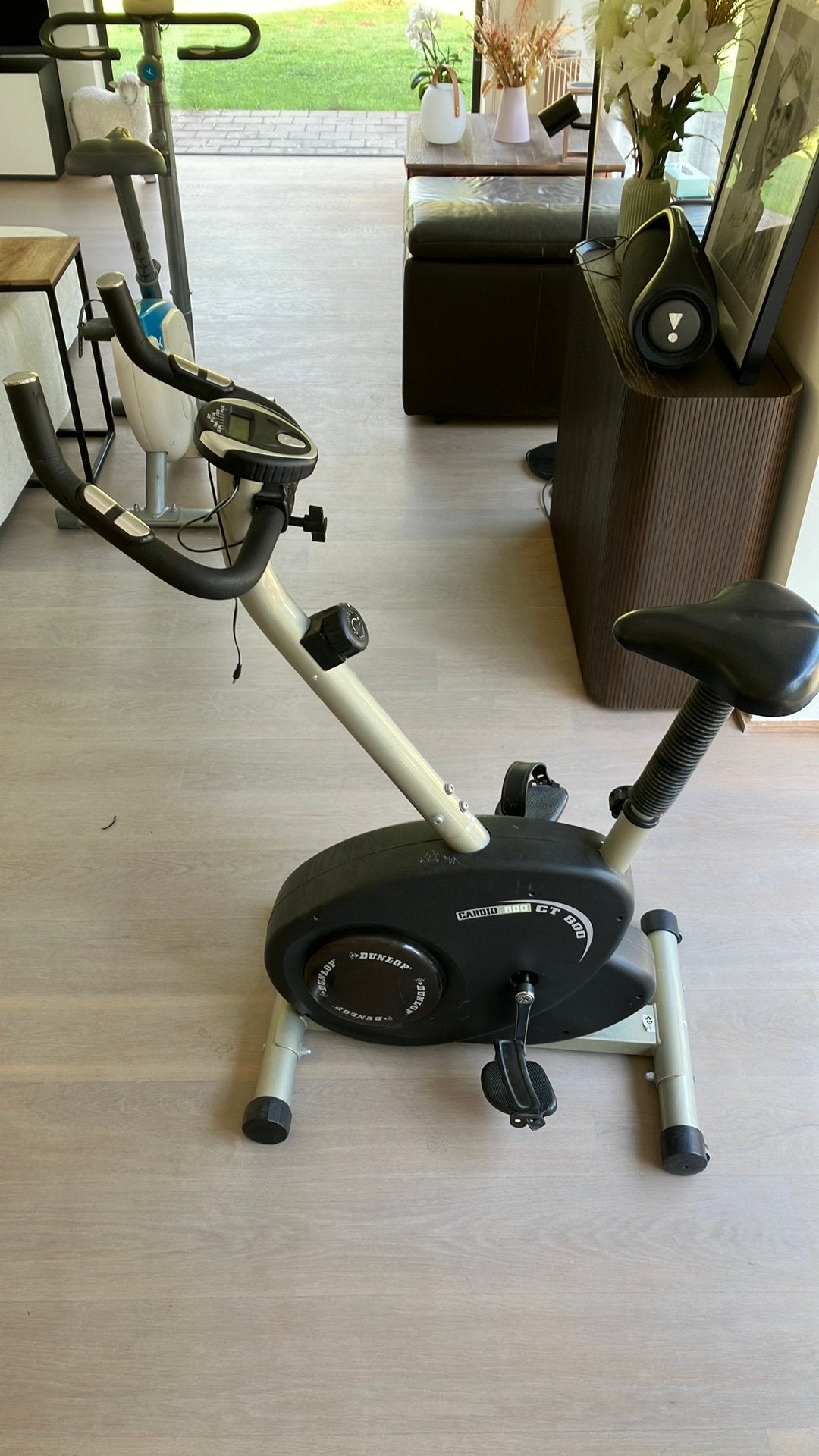 Vélo d'exercice Dunlop Cardio 800, Enlèvement, Utilisé, Jambes, Vélo d'appartement
